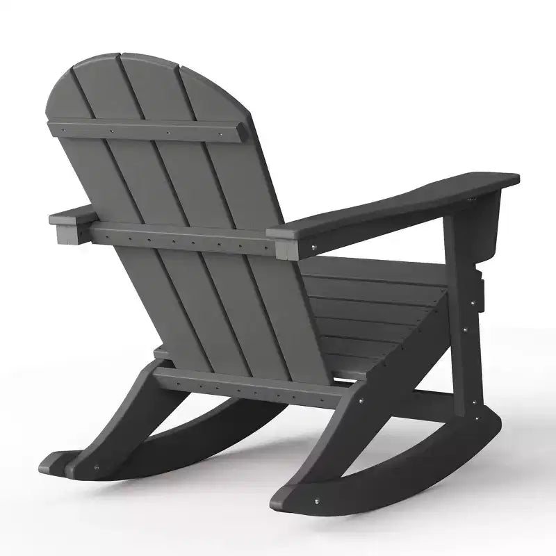 WestinTrends Set 2 Pezzi Sedia a Dondolo Adirondack da Esterno con Tavolino Laterale