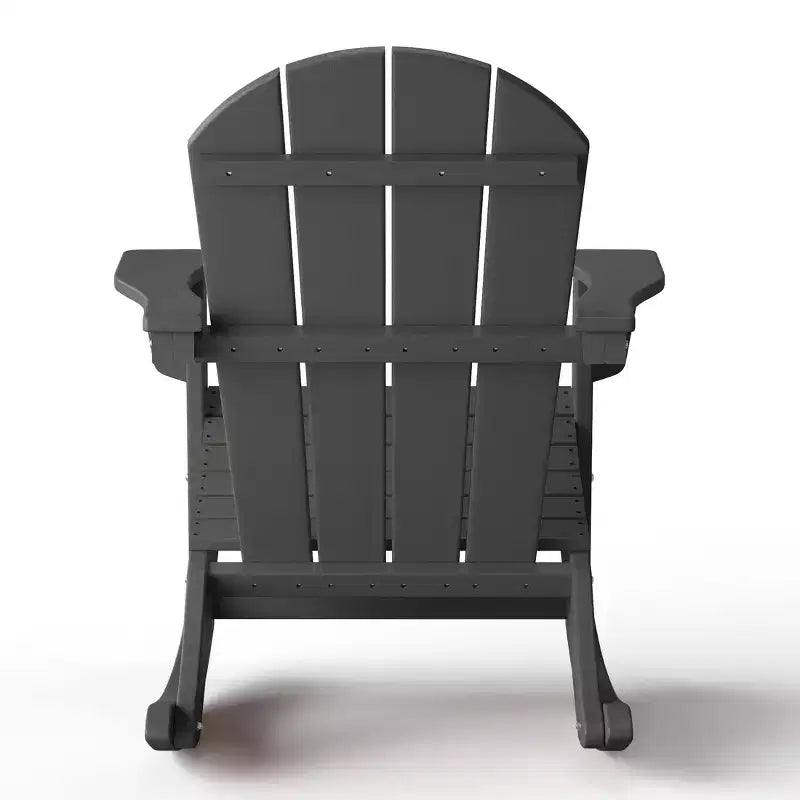 WestinTrends Set 2 Pezzi Sedia a Dondolo Adirondack da Esterno con Tavolino Laterale