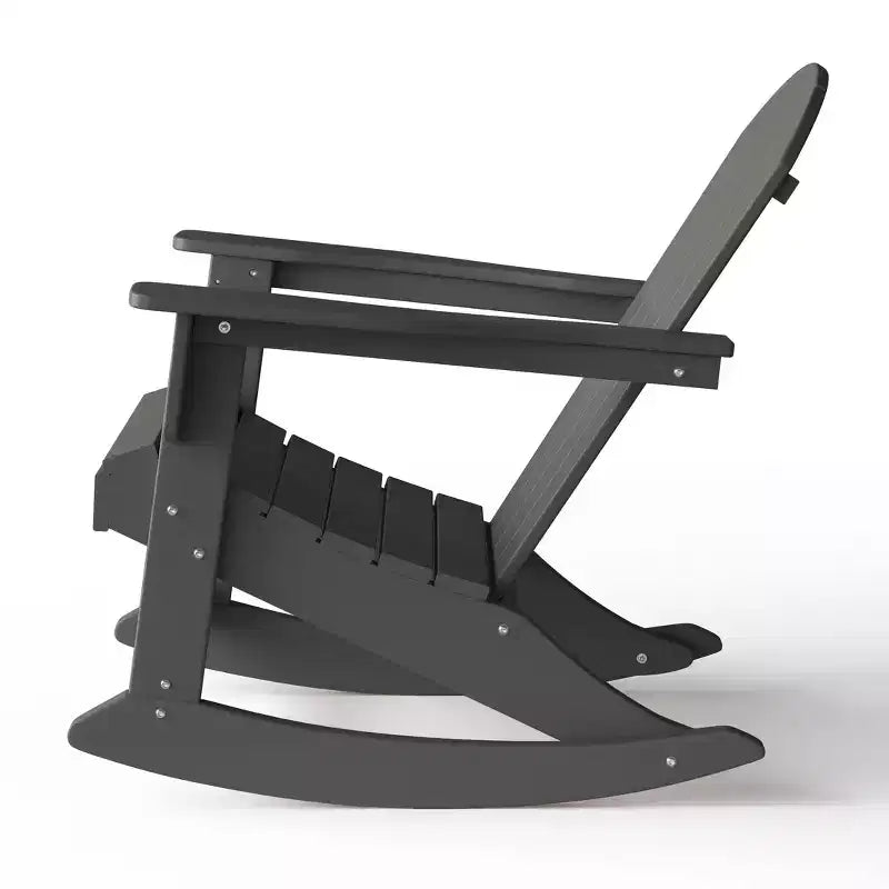 WestinTrends Set 2 Pezzi Sedia a Dondolo Adirondack da Esterno con Tavolino Laterale