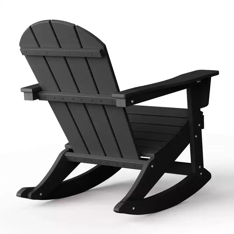 WestinTrends Set 2 Pezzi Sedia a Dondolo Adirondack da Esterno con Tavolino Laterale