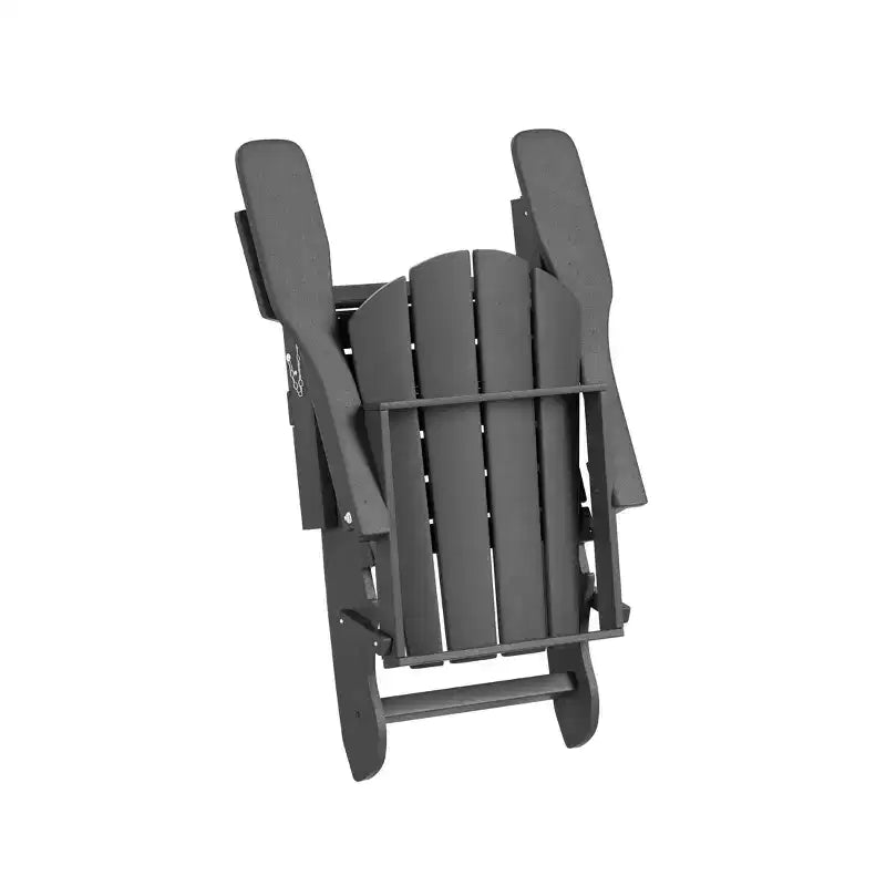 WestinTrends Set da 7 Pezzi: Sedie Pieghevoli Adirondack da Esterno con Tavolino da Caffè e Tavolino Laterale