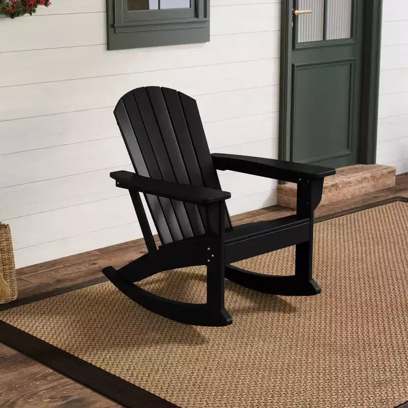 Sedia a dondolo Adirondack in polietilene da esterno WestinTrends