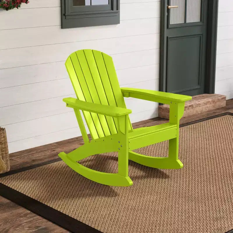 Sedia a dondolo Adirondack in polietilene da esterno WestinTrends