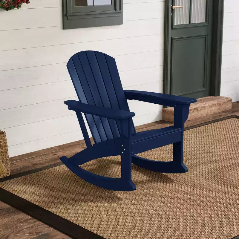Sedia a dondolo Adirondack in polietilene da esterno WestinTrends