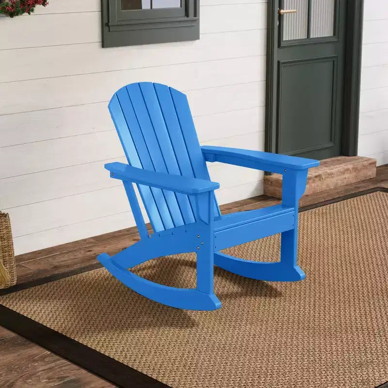 Sedia a dondolo Adirondack in polietilene da esterno WestinTrends