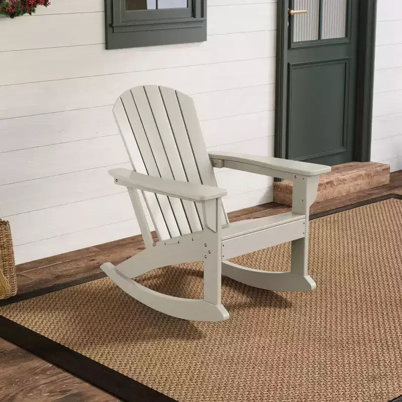 Sedia a dondolo Adirondack in polietilene da esterno WestinTrends