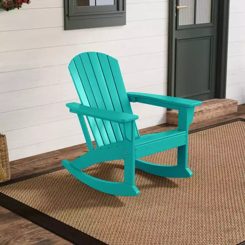 Sedia a dondolo Adirondack in polietilene da esterno WestinTrends