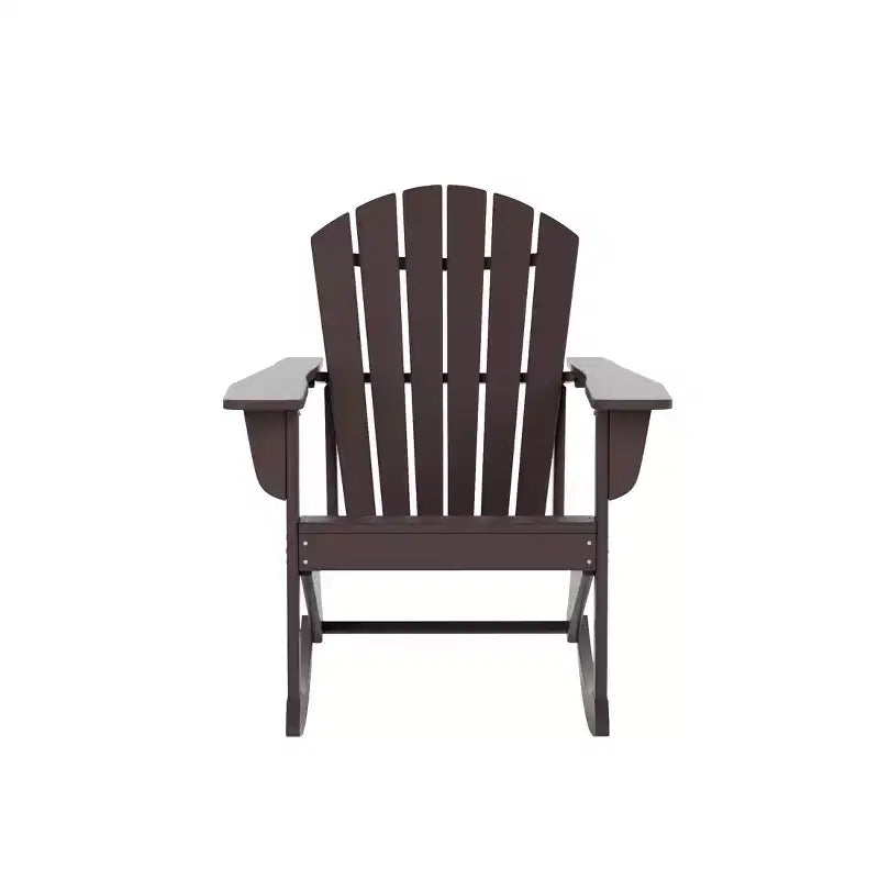 Sedia a dondolo Adirondack in polietilene da esterno WestinTrends