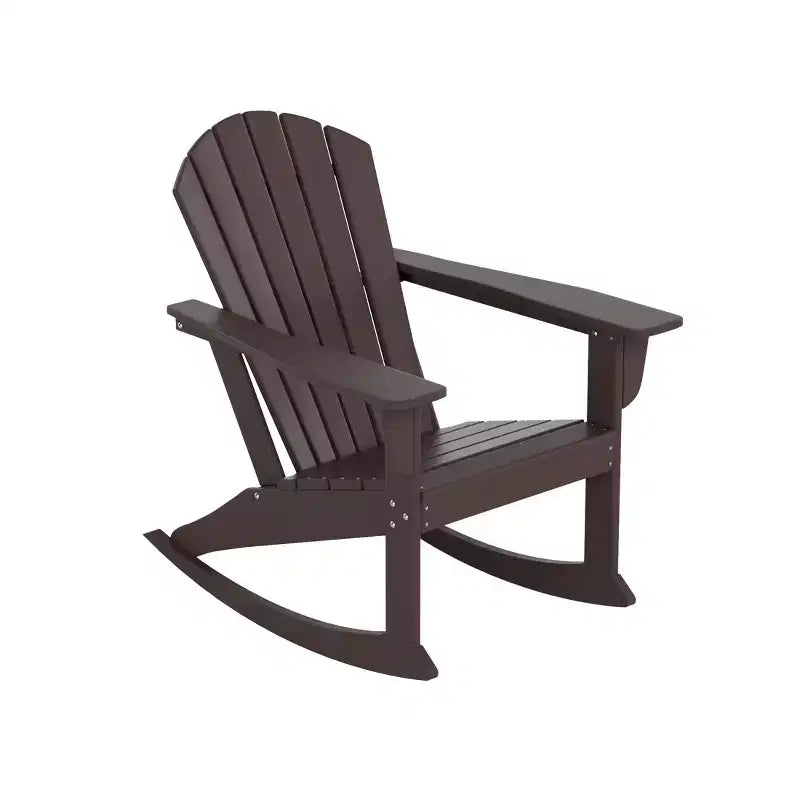 Sedia a dondolo Adirondack in polietilene da esterno WestinTrends