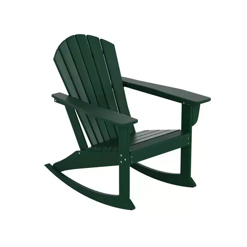 Sedia a dondolo Adirondack in polietilene da esterno WestinTrends