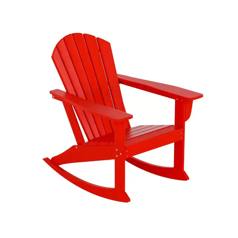Sedia a dondolo Adirondack in polietilene da esterno WestinTrends