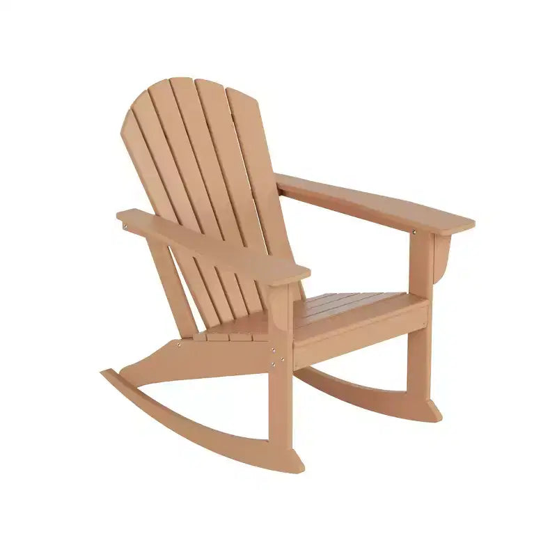Sedia a dondolo Adirondack in polietilene da esterno WestinTrends