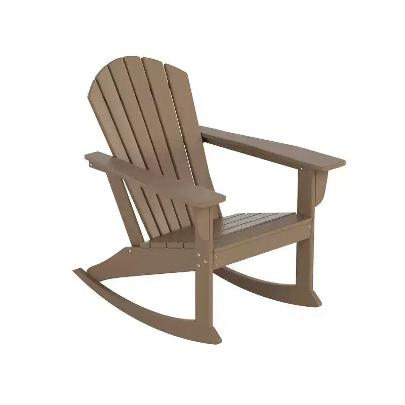 Sedia a dondolo Adirondack in polietilene da esterno WestinTrends