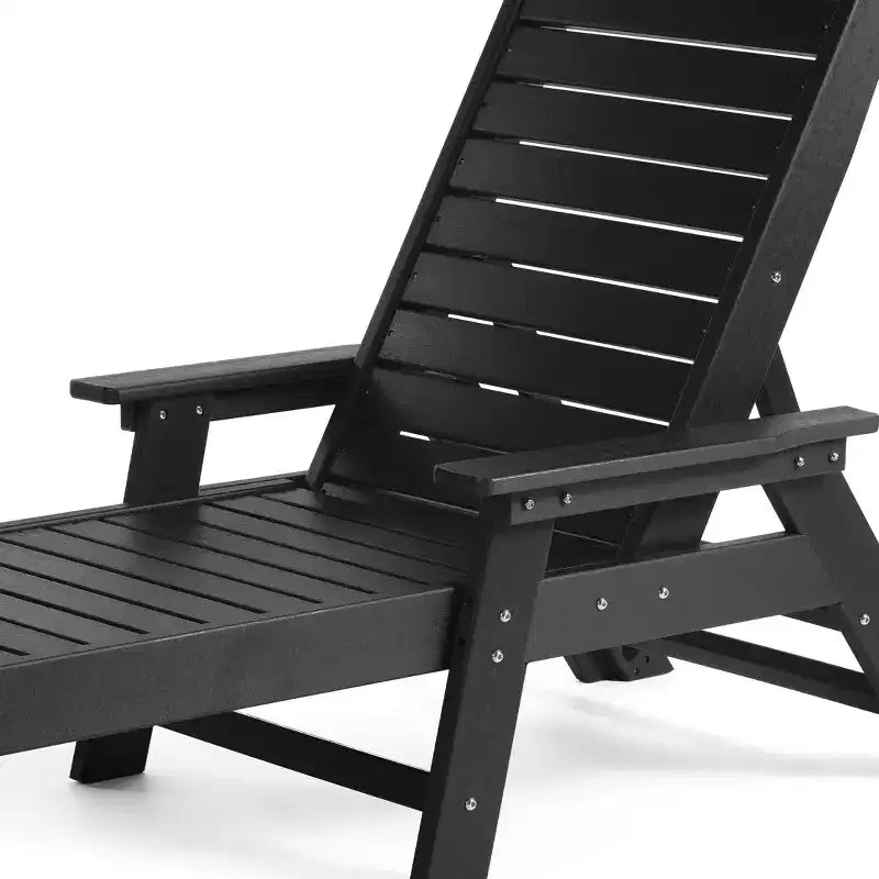 WestinTrends Chaise longue d'extérieur Adirondack pour patio, jardin, piscine (lot de 2)