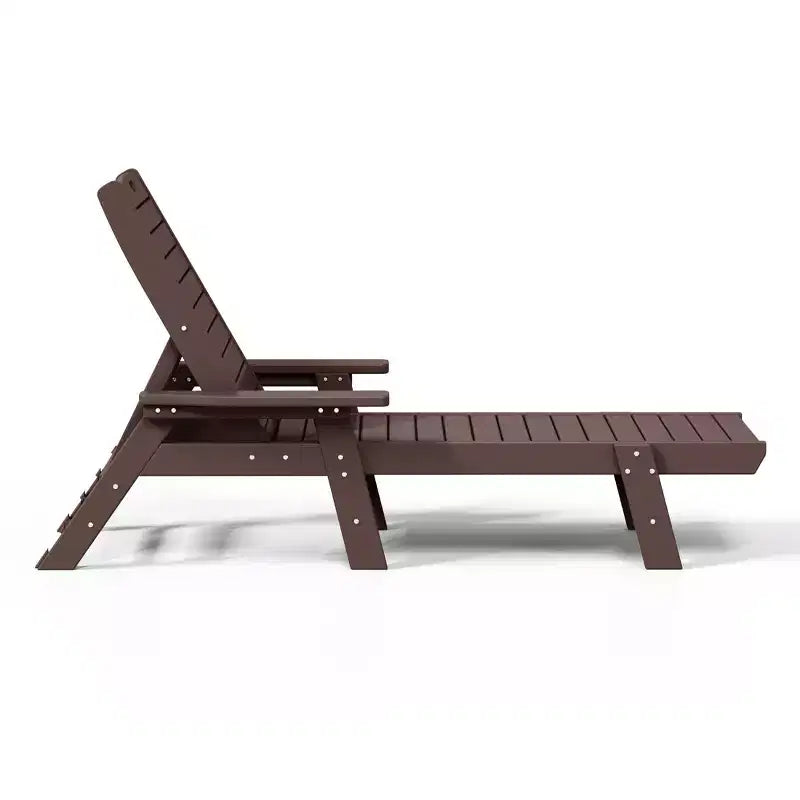 WestinTrends Chaise longue d'extérieur Adirondack pour patio, jardin, piscine (lot de 2)