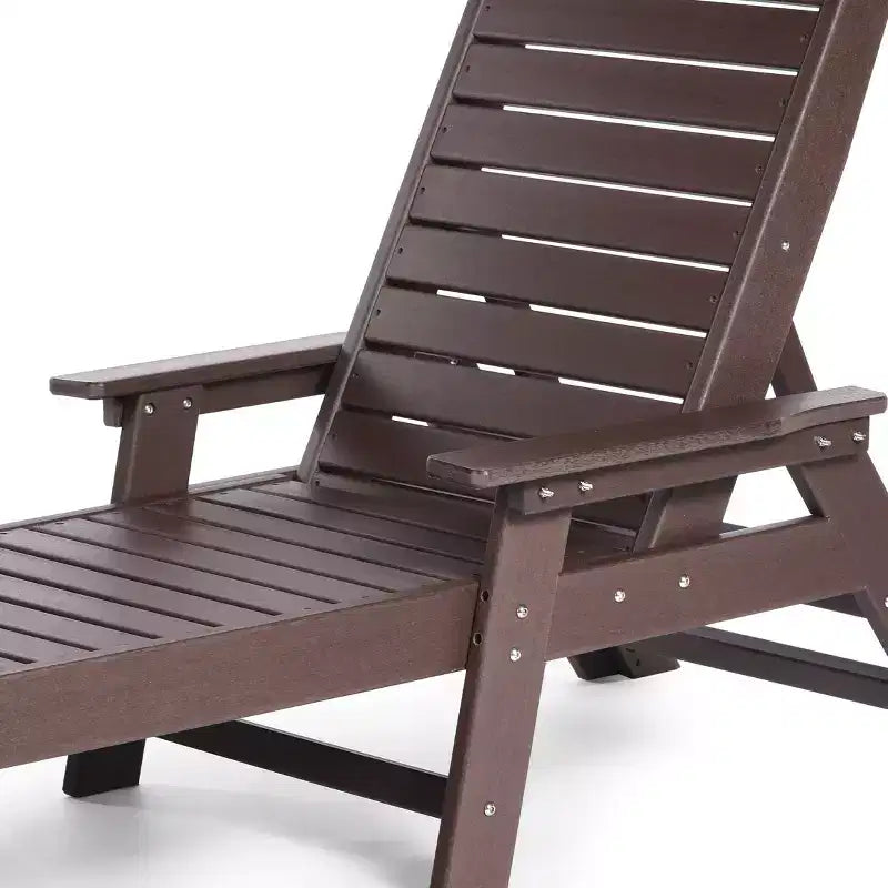 WestinTrends Chaise longue d'extérieur Adirondack pour patio, jardin, piscine (lot de 2)