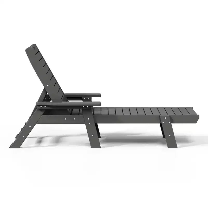 WestinTrends Chaise longue d'extérieur Adirondack pour patio, jardin, piscine (lot de 2)
