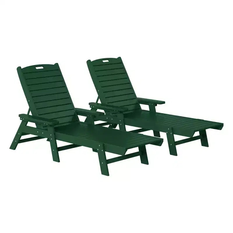 WestinTrends Sdraio da Esterno Adirondack per Patio Giardino Piscina (Set da 2)