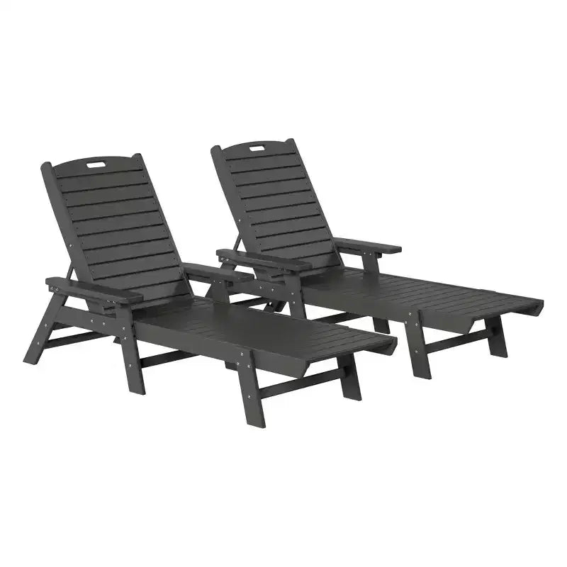 WestinTrends Sdraio da Esterno Adirondack per Patio Giardino Piscina (Set da 2)