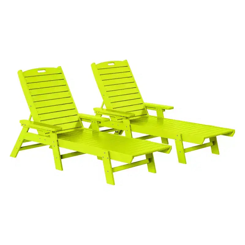 WestinTrends Sdraio da Esterno Adirondack per Patio Giardino Piscina (Set da 2)