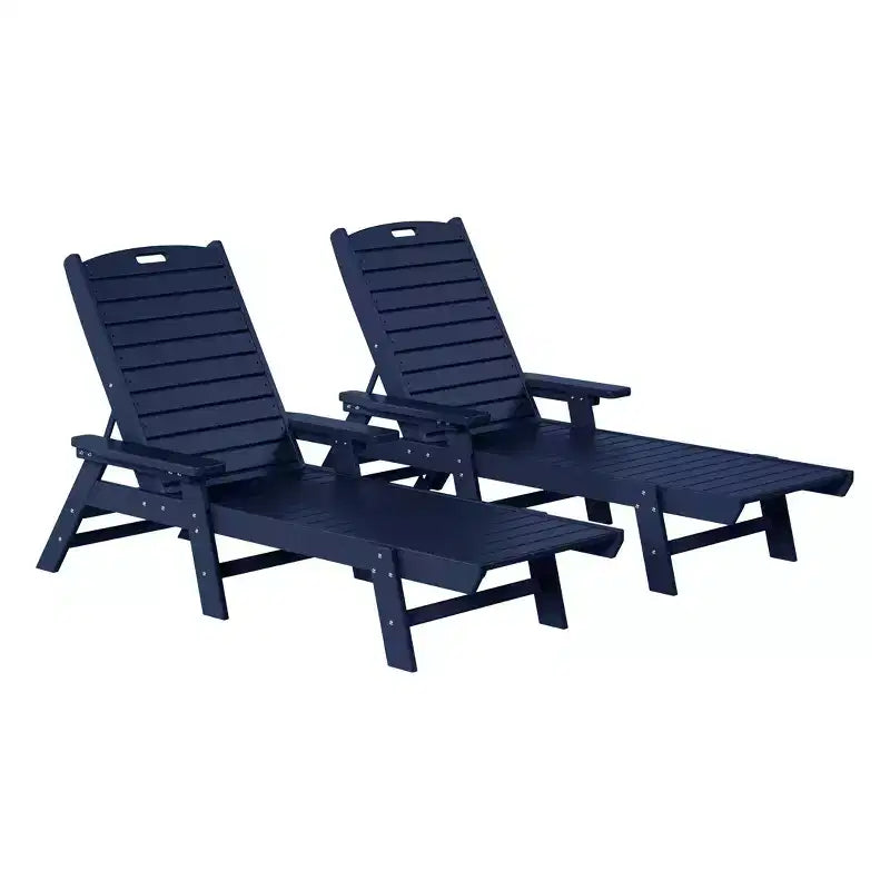 WestinTrends Sdraio da Esterno Adirondack per Patio Giardino Piscina (Set da 2)
