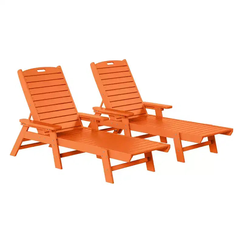 WestinTrends Sdraio da Esterno Adirondack per Patio Giardino Piscina (Set da 2)