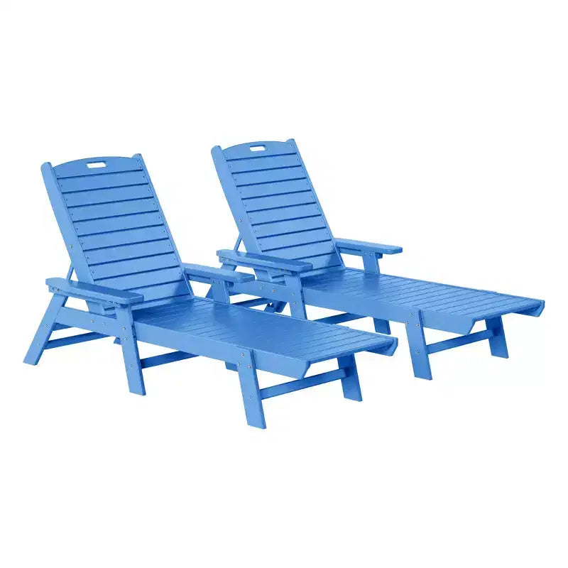 WestinTrends Sdraio da Esterno Adirondack per Patio Giardino Piscina (Set da 2)