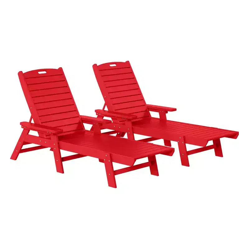 WestinTrends Sdraio da Esterno Adirondack per Patio Giardino Piscina (Set da 2)