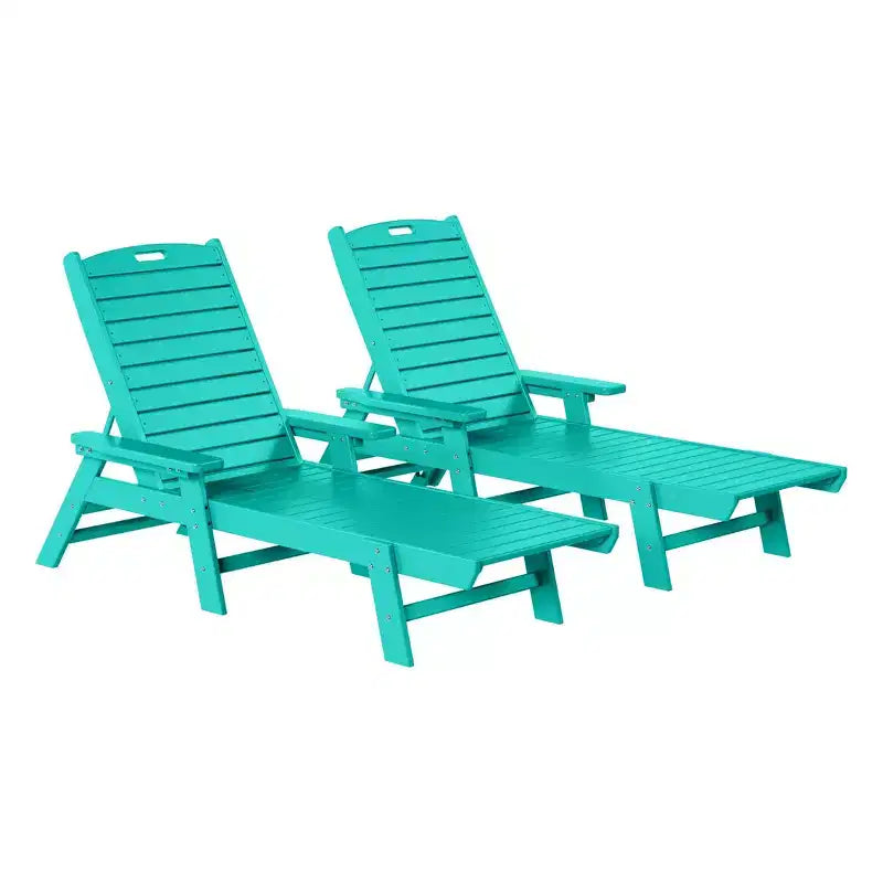 WestinTrends Sdraio da Esterno Adirondack per Patio Giardino Piscina (Set da 2)