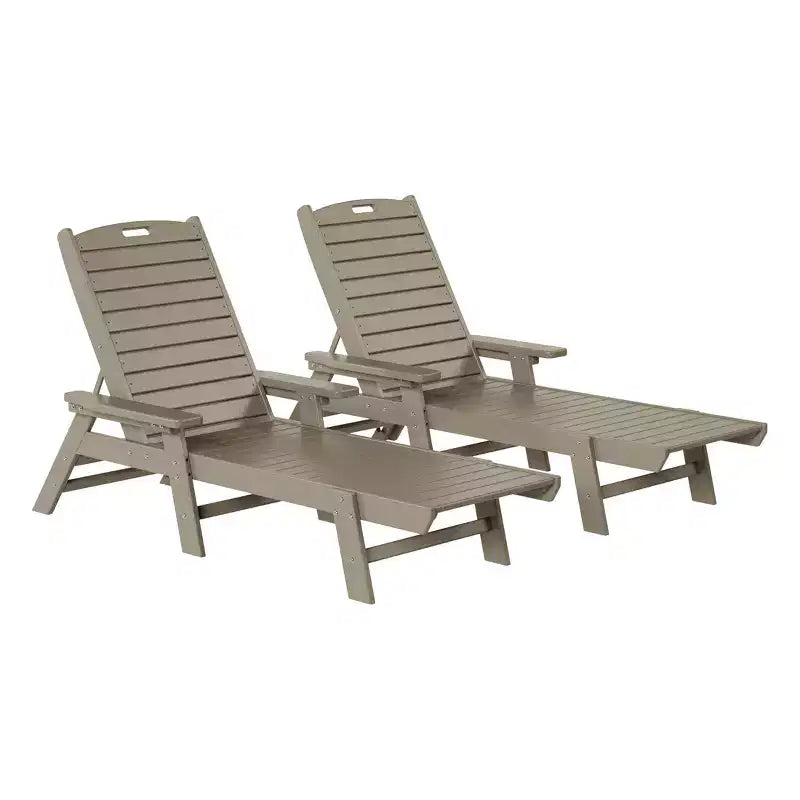 WestinTrends Sdraio da Esterno Adirondack per Patio Giardino Piscina (Set da 2)