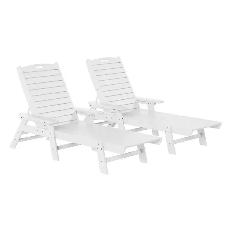 WestinTrends Sdraio da Esterno Adirondack per Patio Giardino Piscina (Set da 2)