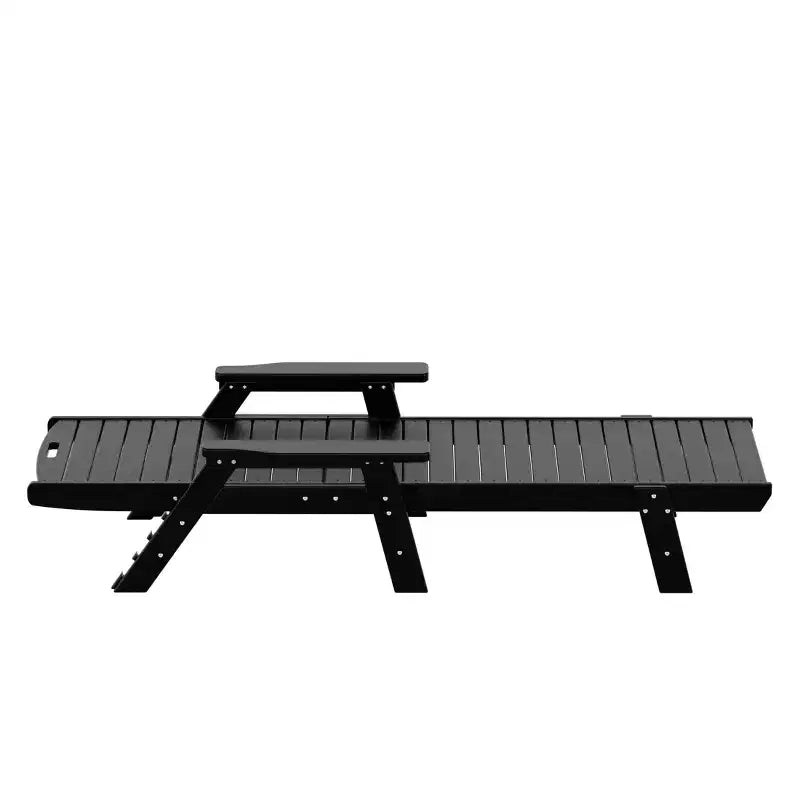 WestinTrends Set 3 Pezzi Poly Chaise Lounge Adirondack da Esterno con Tavolino Laterale