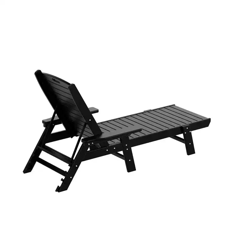 WestinTrends Set 3 Pezzi Poly Chaise Lounge Adirondack da Esterno con Tavolino Laterale
