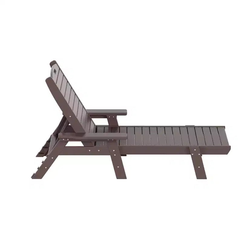 WestinTrends Set 3 Pezzi Poly Chaise Lounge Adirondack da Esterno con Tavolino Laterale