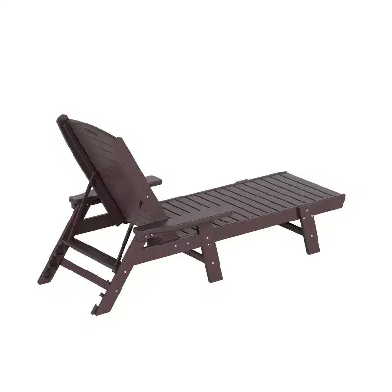 WestinTrends Set 3 Pezzi Poly Chaise Lounge Adirondack da Esterno con Tavolino Laterale