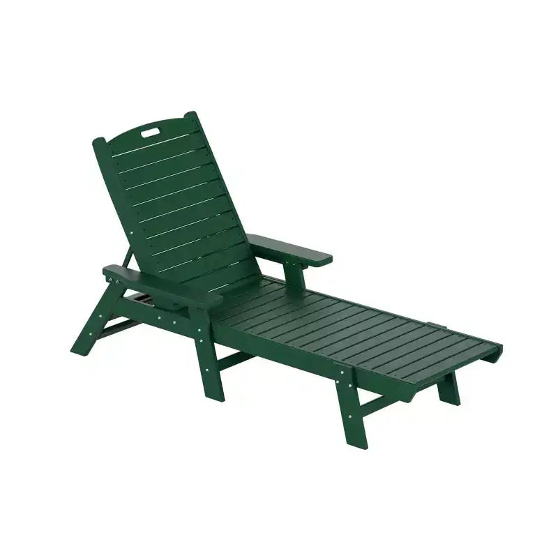 WestinTrends Set 3 Pezzi Poly Chaise Lounge Adirondack da Esterno con Tavolino Laterale