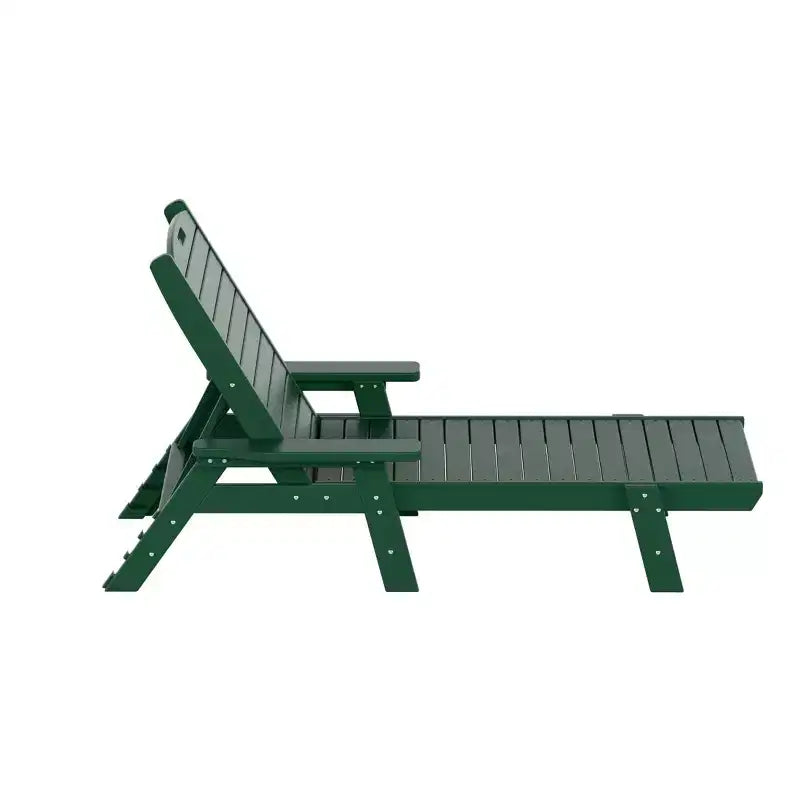 WestinTrends Set 3 Pezzi Poly Chaise Lounge Adirondack da Esterno con Tavolino Laterale