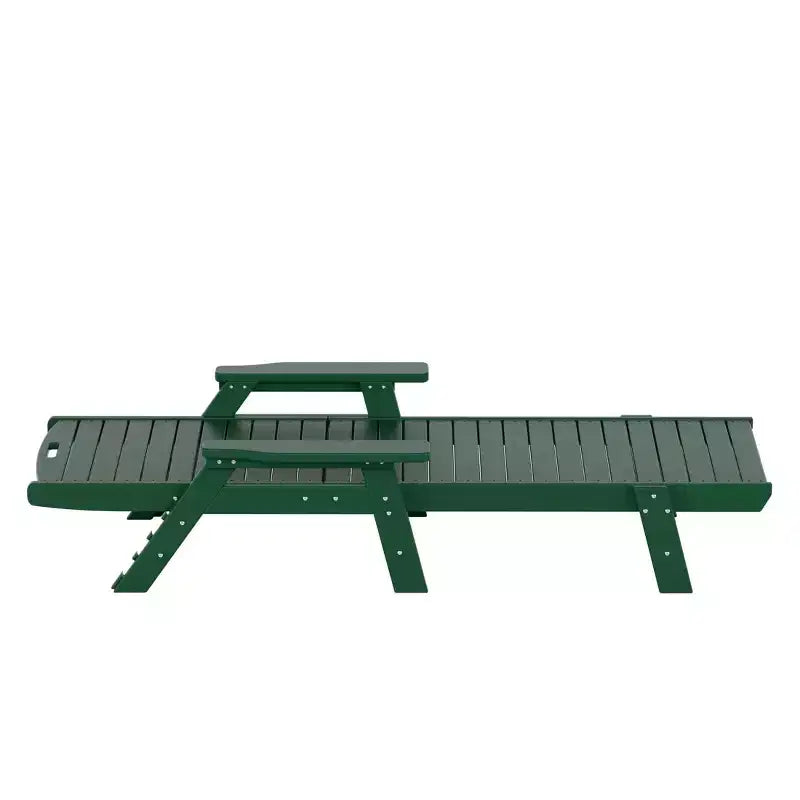 WestinTrends Set 3 Pezzi Poly Chaise Lounge Adirondack da Esterno con Tavolino Laterale