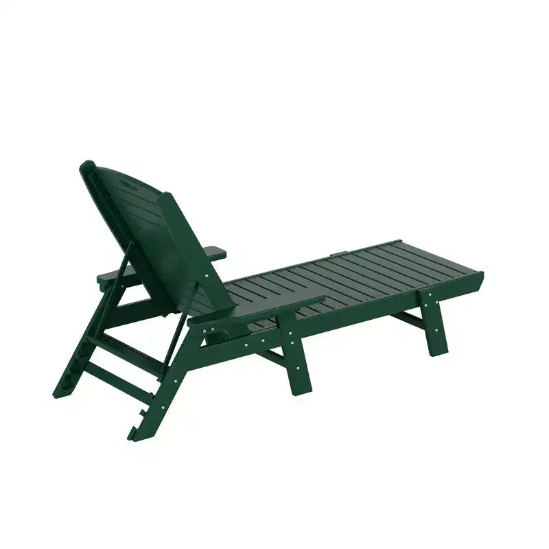 WestinTrends Set 3 Pezzi Poly Chaise Lounge Adirondack da Esterno con Tavolino Laterale