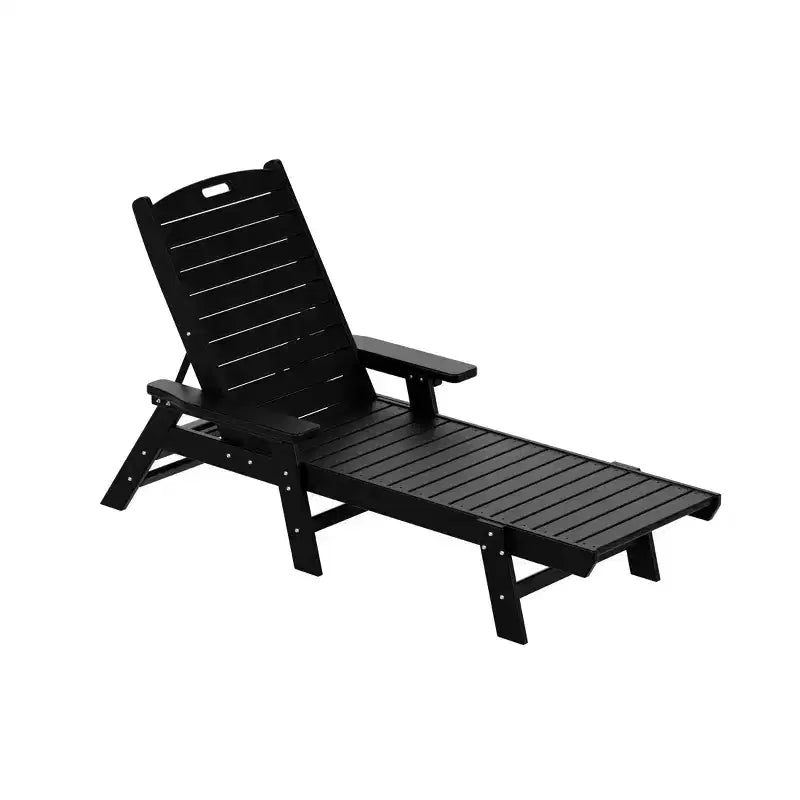 WestinTrends Set 3 Pezzi Poly Chaise Lounge Adirondack da Esterno con Tavolino Laterale