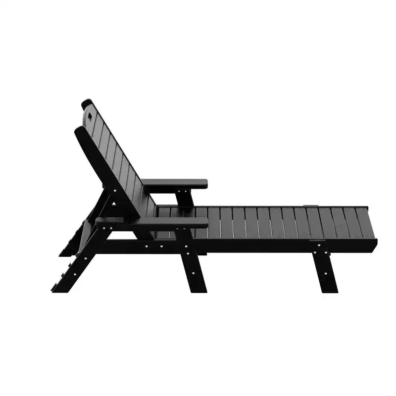 WestinTrends Set 3 Pezzi Poly Chaise Lounge Adirondack da Esterno con Tavolino Laterale