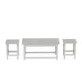 WestinTrends Set 3 Pezzi Tavolini da Caffè e Laterali Adirondack per Esterni