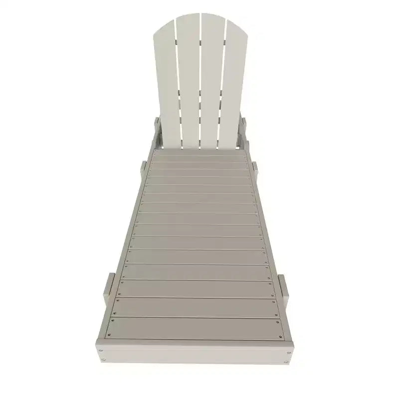 WestinTrends Malibu Sdraio reclinabile con ruote in poly Adirondack