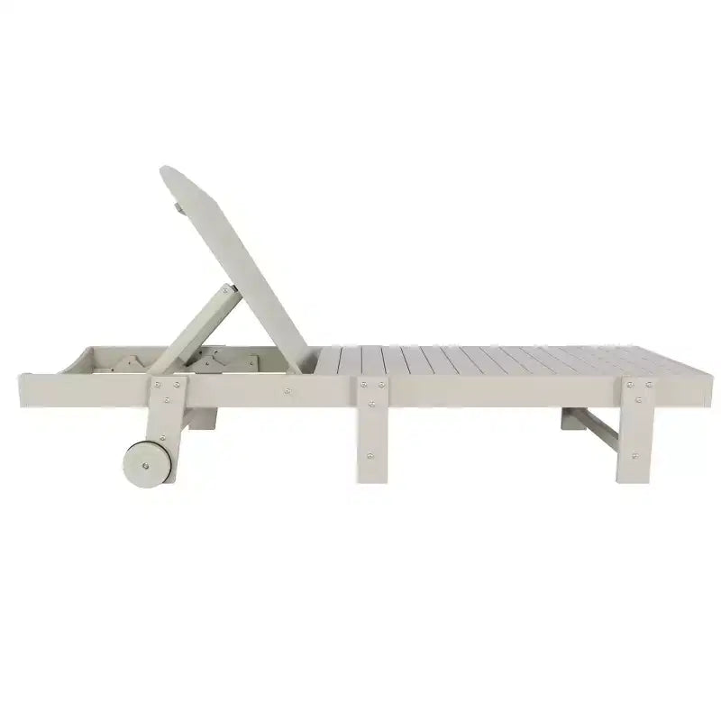 WestinTrends Malibu Sdraio reclinabile con ruote in poly Adirondack