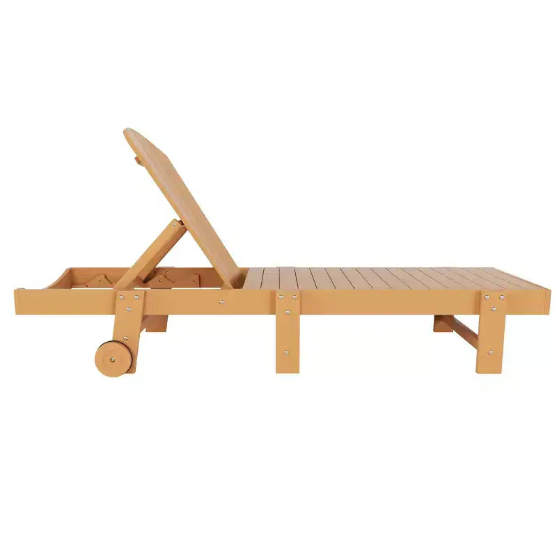 WestinTrends Malibu Sdraio reclinabile con ruote in poly Adirondack