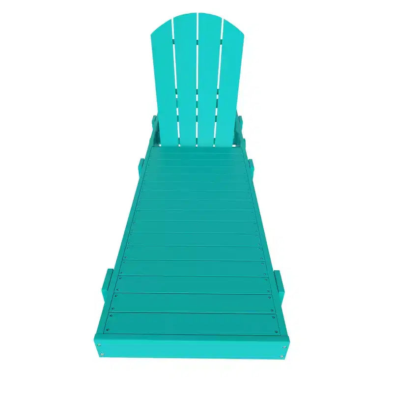 WestinTrends Malibu Sdraio reclinabile con ruote in poly Adirondack