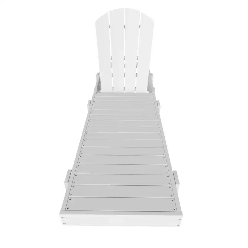 WestinTrends Malibu Sdraio reclinabile con ruote in poly Adirondack