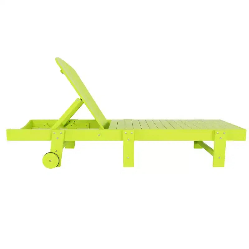 WestinTrends Malibu Sdraio reclinabile con ruote in poly Adirondack