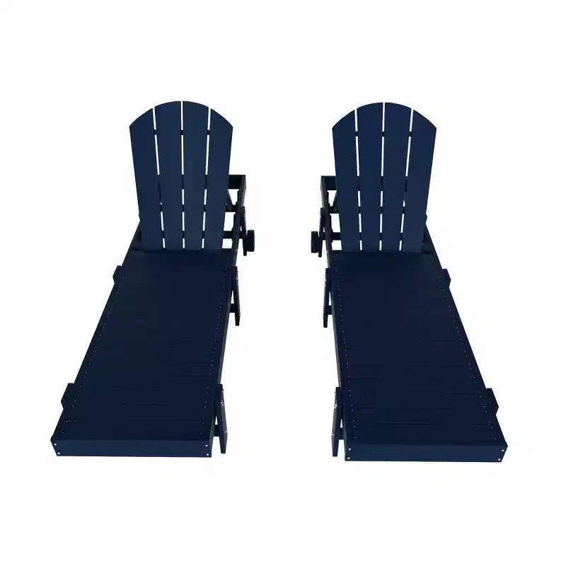 WestinTrends Malibu Sdraio reclinabile con ruote in polietilene (set da 2 pz)