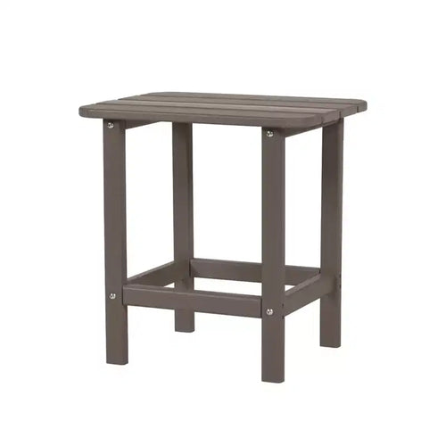 Aoodor Outdoor Adirondack Side Table HDPE End TableClassic Modern DesignHigh-QualityEasy to AssembleVersatile End Table for Patio, Garden, Lawn